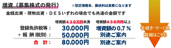 増資（募集株式の発行）の費用